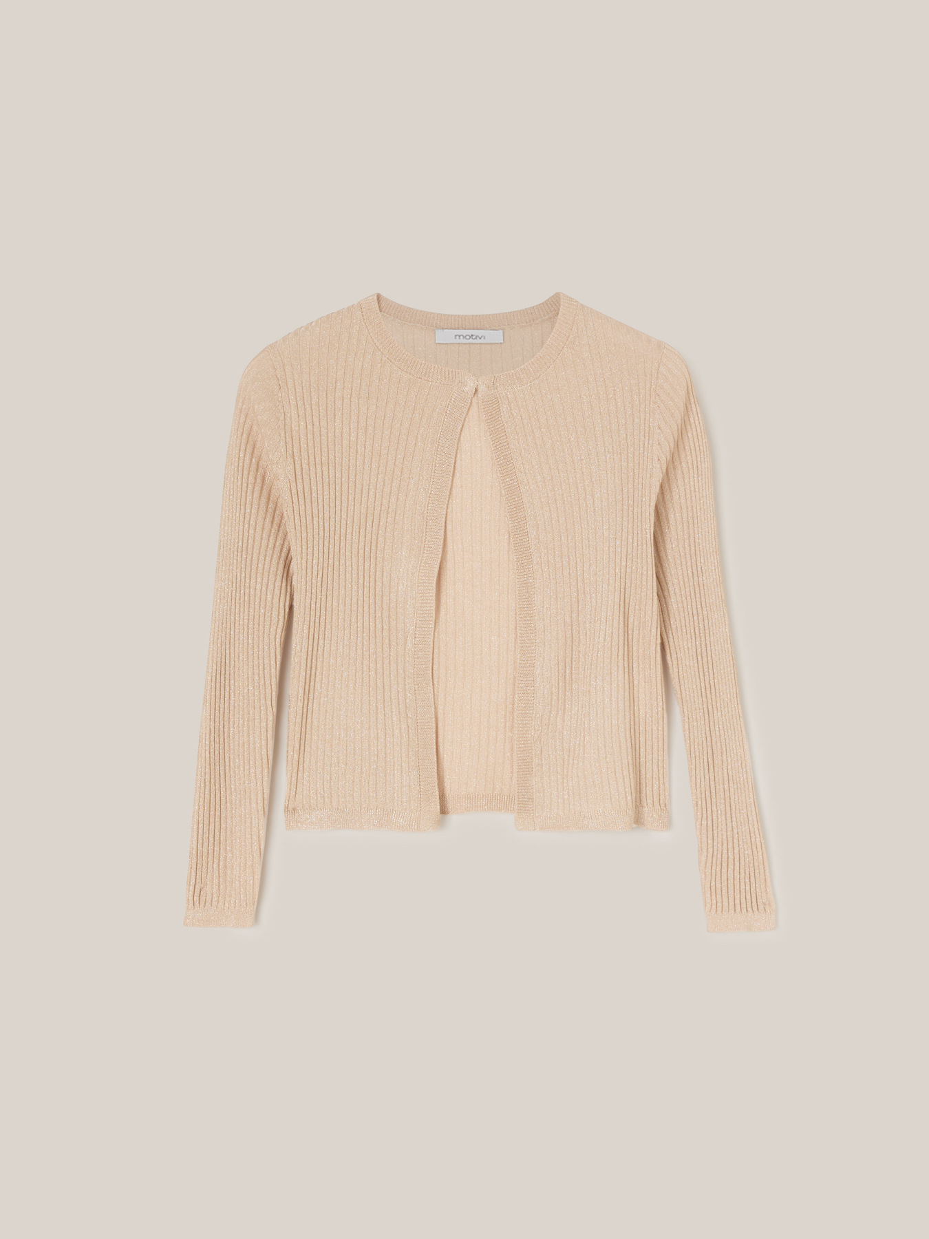 Cardigan corto lurex image number 3