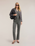 Lightweight short puffer jacket with high neck image number 2
