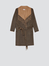 Houndstooth patterned oversized coat image number 3