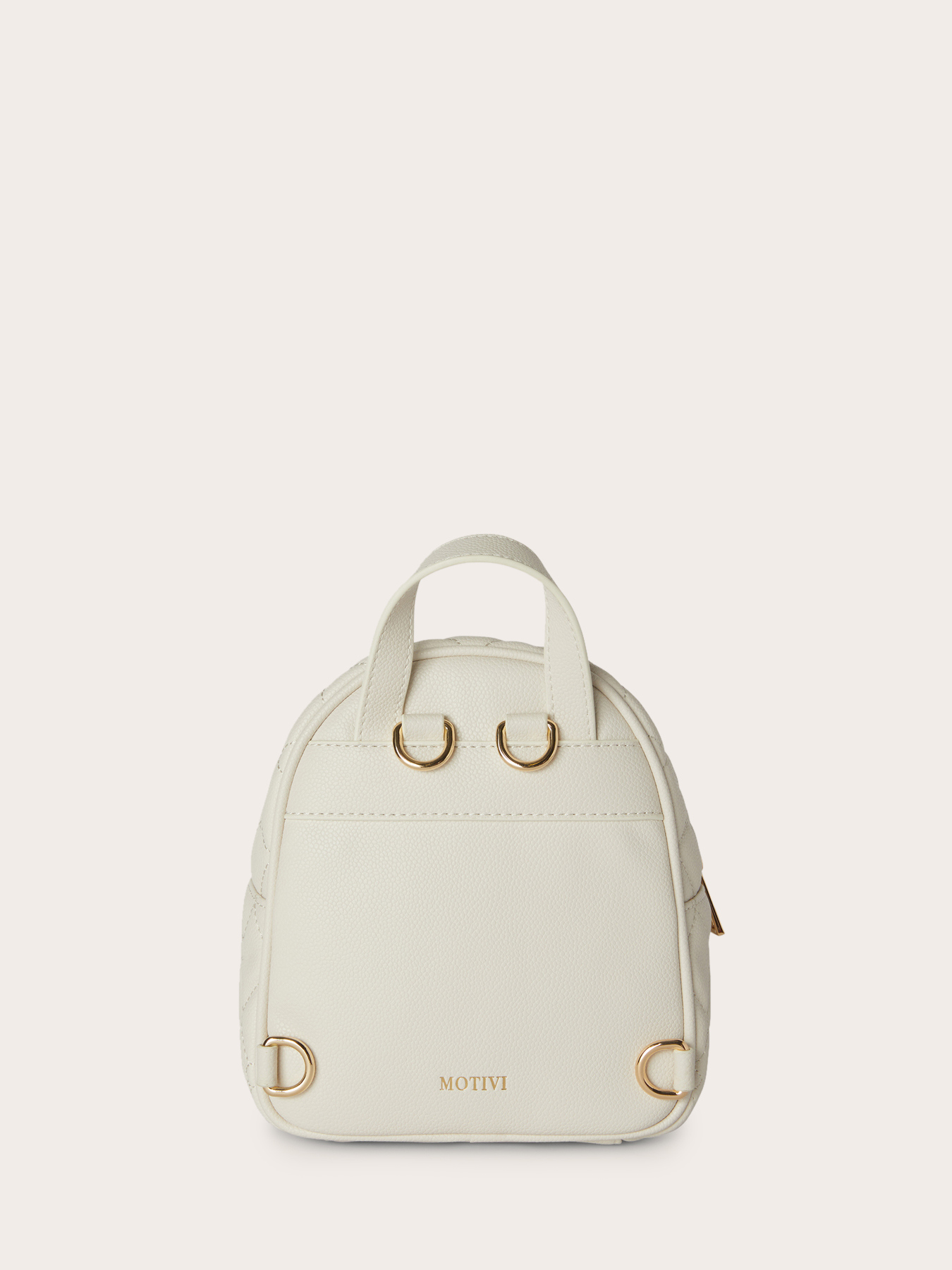 Zaino mini in tessuto spalmato trapuntato image number 2