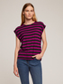 Striped kimono T-shirt image number 0