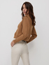 Pullover with padded shoulders image number 1