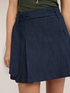 Pleated mini skirt with buttons image number 3