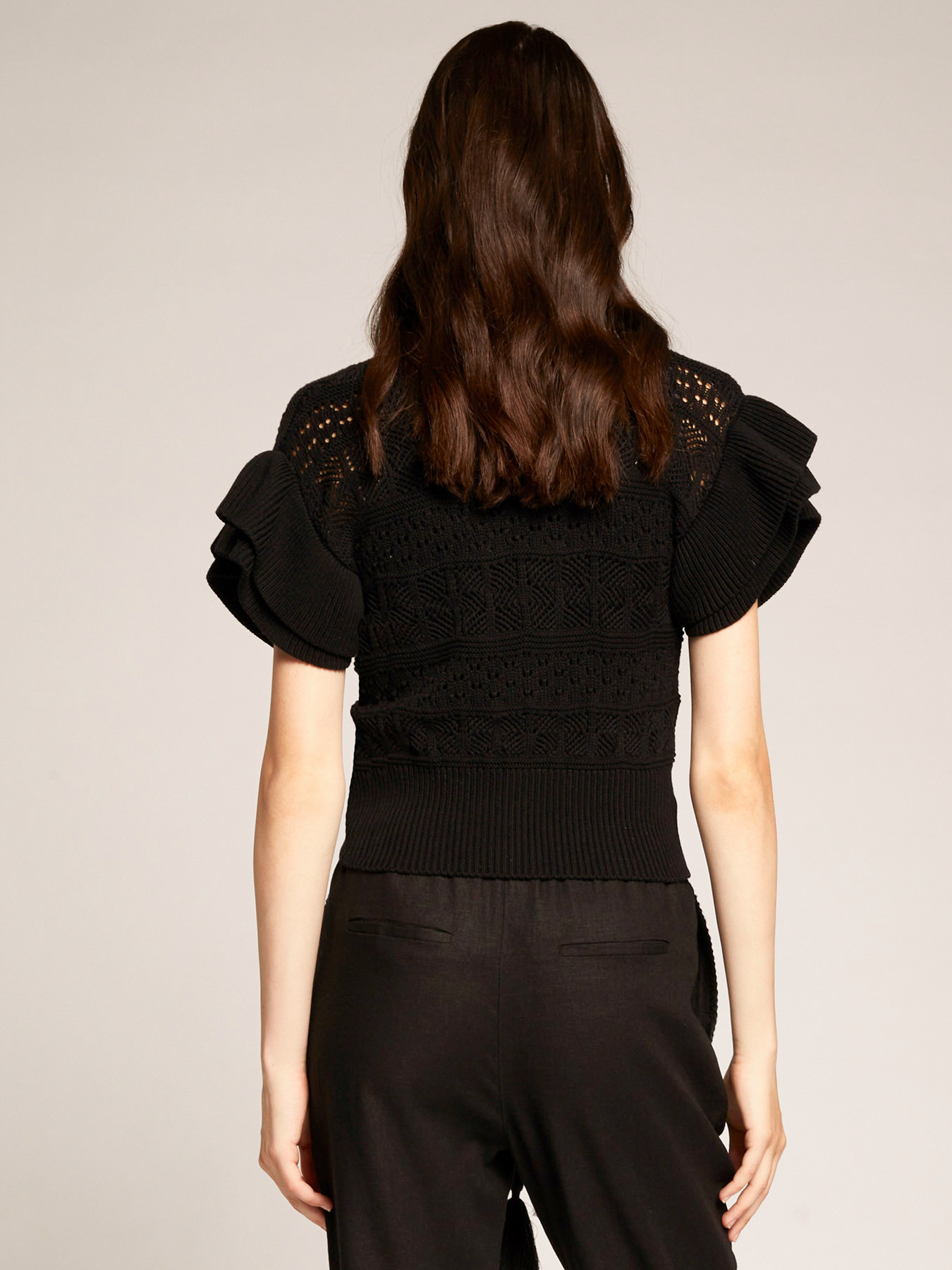 Short crochet cardigan image number 1