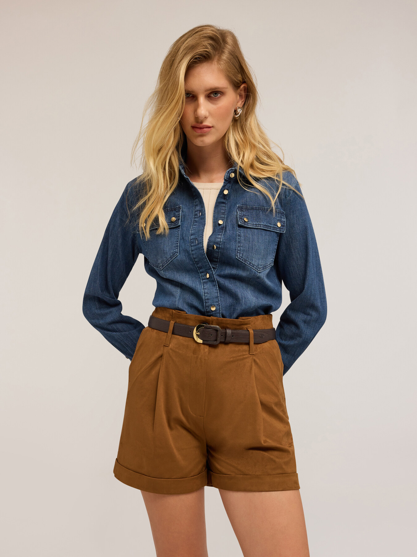 Camicia in denim image number 3