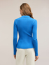 Striped sweater with peplum image number 1