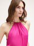 Satin halterneck dress image number 2