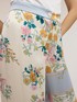 Pantalon palazzo en satin imprim&eacute; image number 3