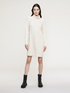 Angora blend knit dress with buttons image number 0