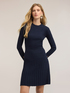 Minikleid aus gerippter Strickware mit Plisseerock image number 0