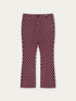 Pantalon jacquard à motif géométrique image number 3