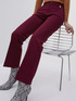 Flared solid colour trousers image number 2
