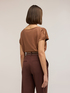 Two-tone cotton blend T-shirt image number 1