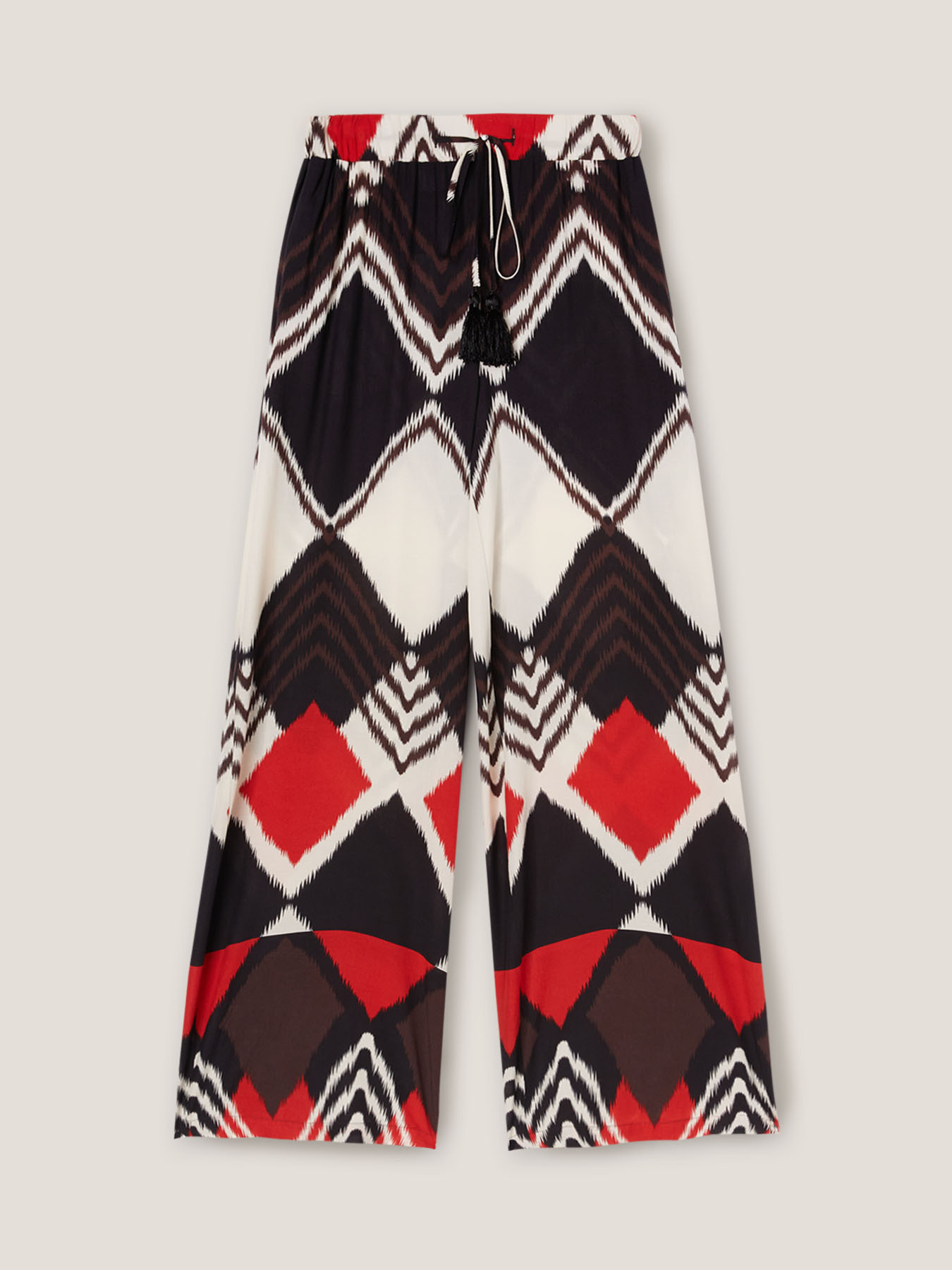 Pantalon large à motif géométrique image number 0