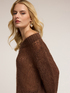 Maglia oversize traforata in mohair image number 3