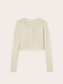 Cardigan court en tricot lurex image number 4