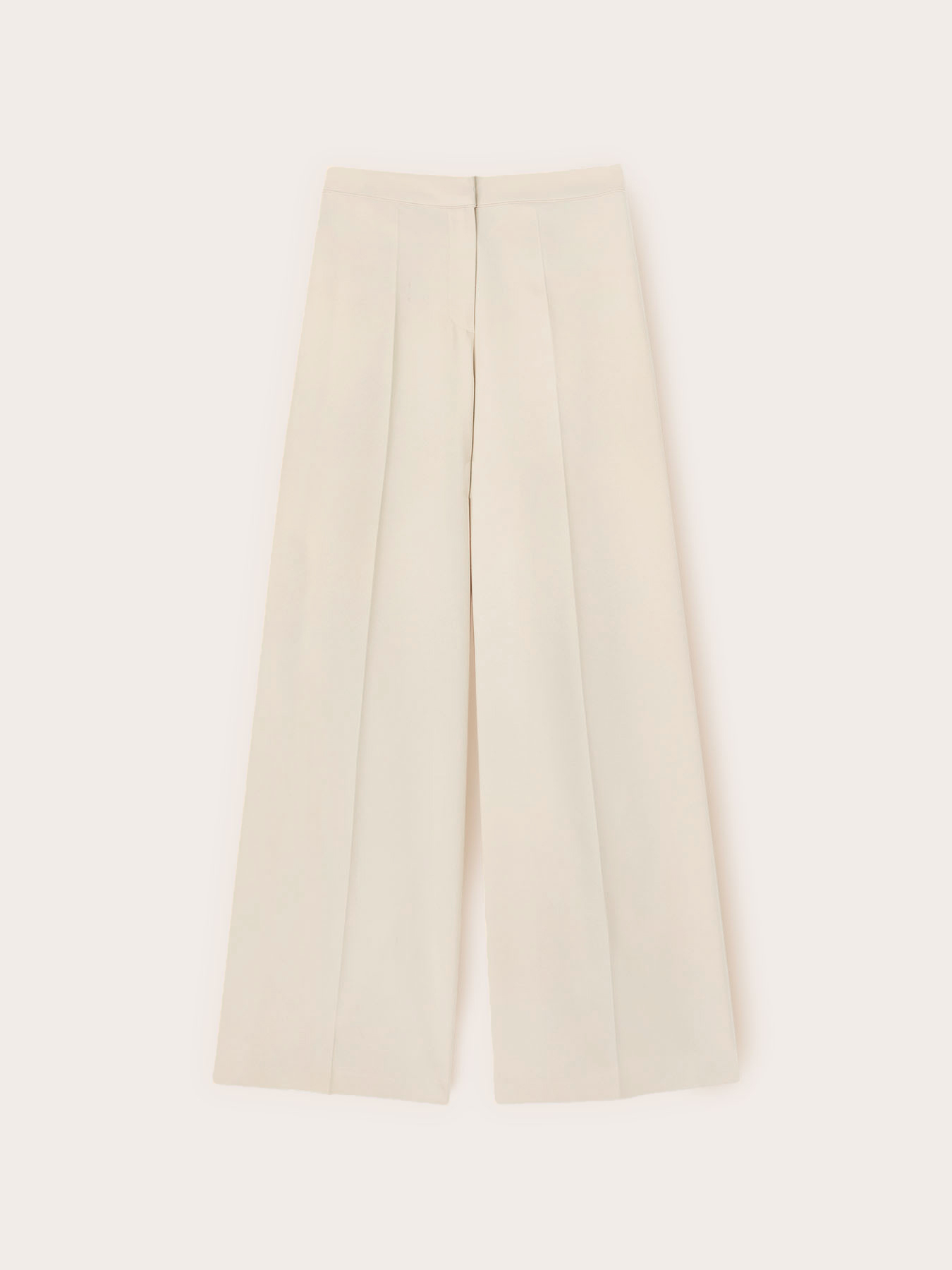 Palazzo pants in cady with satin inserts image number 4