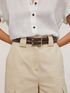 Ceinture double en tissu enduit image number 0