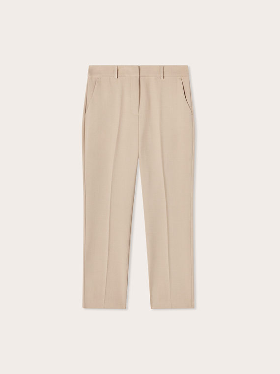 Regular trousers with pressed crease