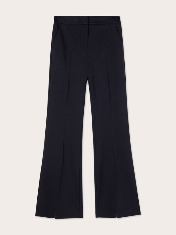 Pantaloni evazați din tricot milano