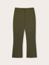 Solid colour kick flare trousers image number 3