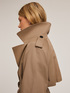 Lyocell blend fabric double-breasted trench coat image number 2