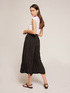 Viscose crinkled effect cropped trousers image number 2