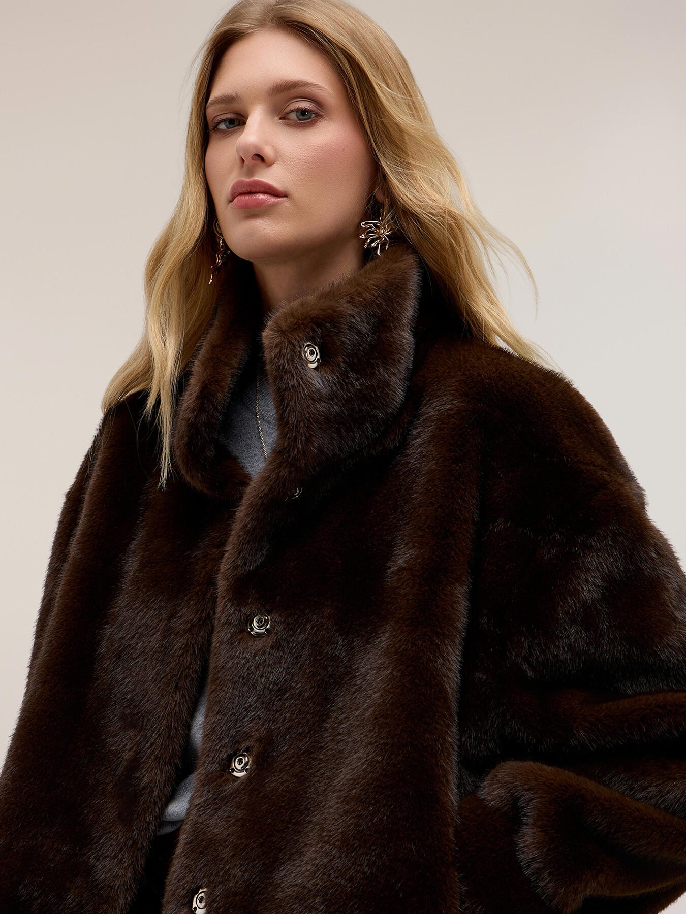Winter jacket with high collar image number 3