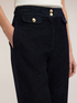 Smooth velvet palazzo pants image number 4
