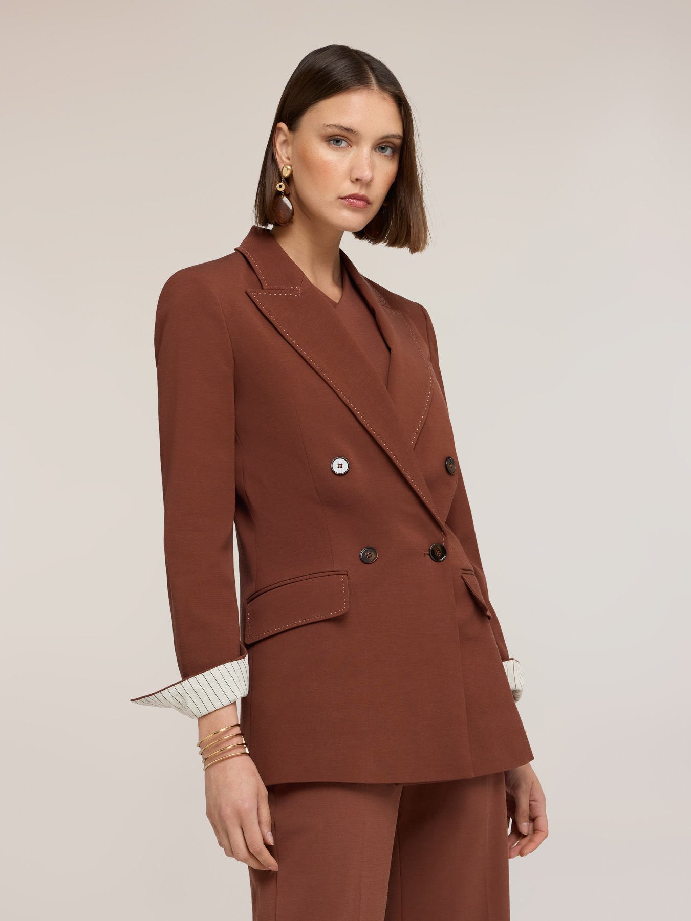 Jacke mit Steppn&auml;hten The Tailoring Lab image number 2