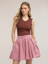 Sweater with scalloped edge and back cut-out image number 0
