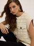 Boucl&eacute; fabric vest image number 3