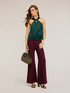 Top aus Satin mit Drapierung image number 0