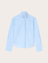 Camicia in popeline con colletto a punta image number 4