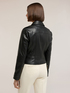 Biker jacket with gold zips image number 1