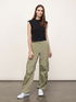 Poplin cargo trousers image number 3