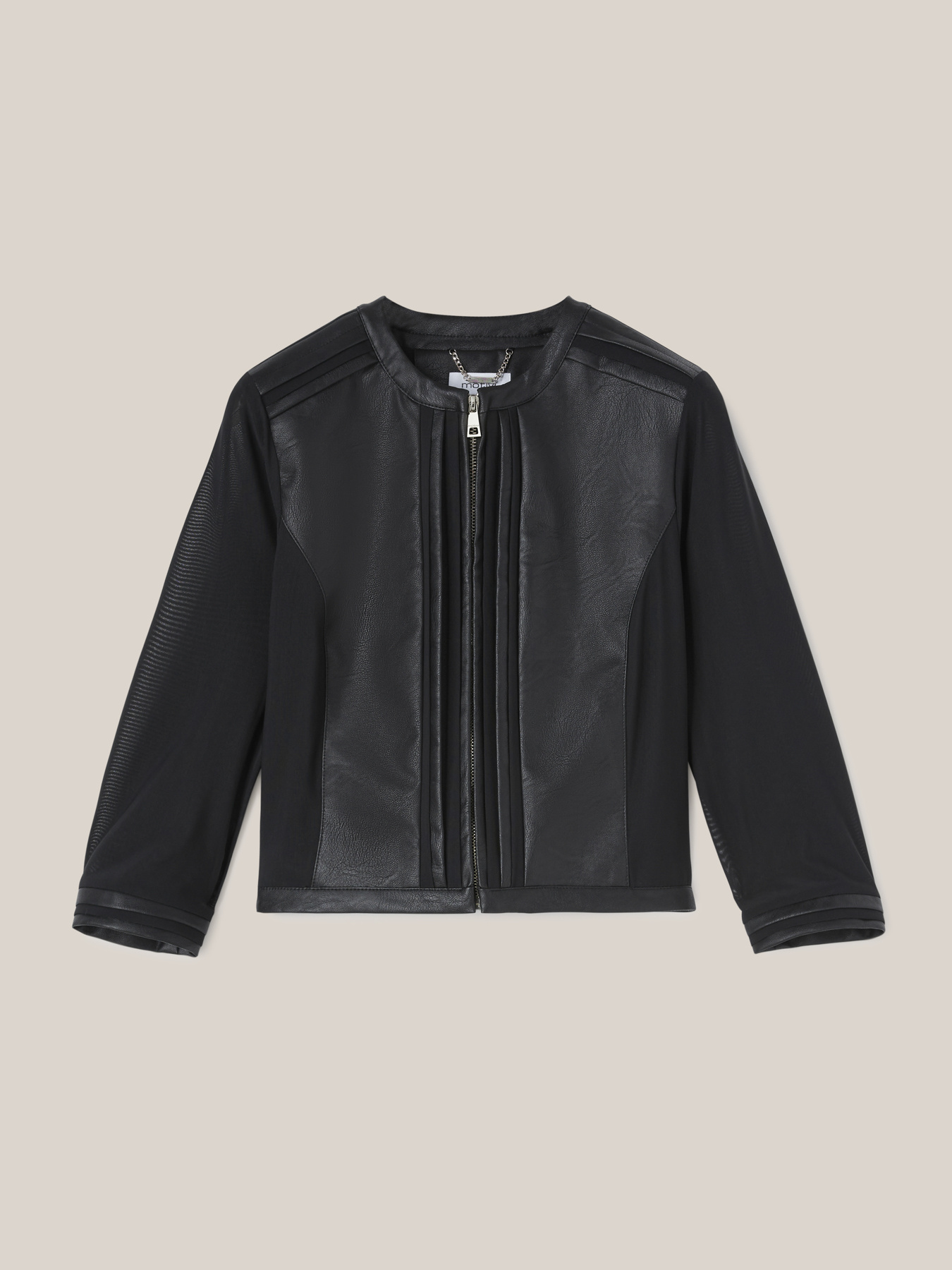 Veste courte avec inserts en tulle image number 3