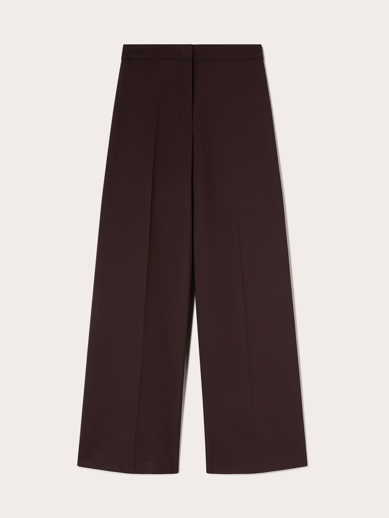 Palazzo pants in cady with satin inserts image number 4