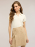 Viscose blend knit polo image number 0