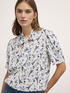 Blouse avec n&oelig;ud &agrave; motif Paris image number 2