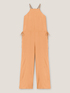 Long jumpsuit with drawstring waist image number 3