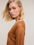 Cropped crinkle-effect sweater image number 3