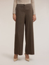 Palazzo pants in check fabric image number 0
