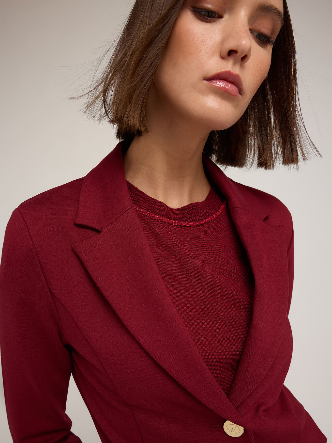 Blazer sfoderata in punto milano image number 3