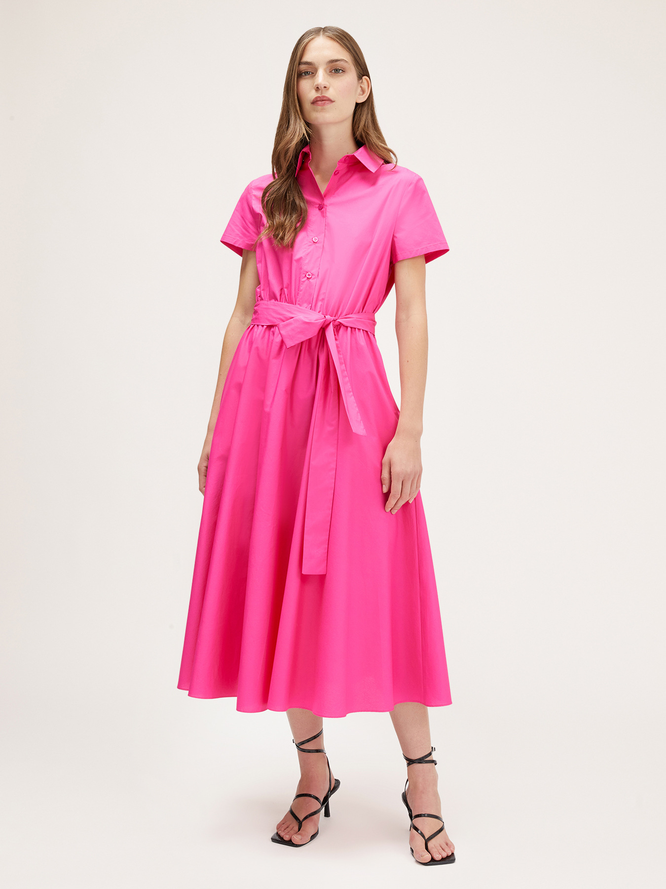 Hemdblusenkleid aus Baumwolle image number 3