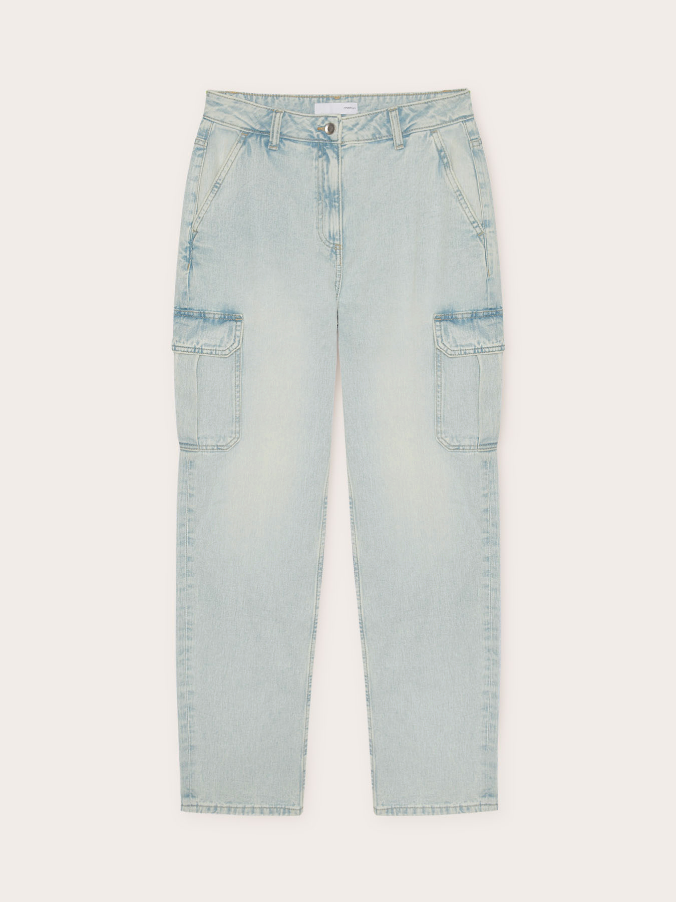 Jean cargo bleu clair image number 4