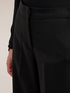 Palazzo pants in cady with satin inserts image number 3