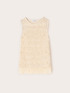 Top en tricot macram&eacute; &agrave; franges image number 4