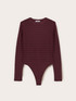 Body a righe in jersey misto viscosa image number 4