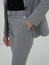 Gingham patterned regular trousers image number 2